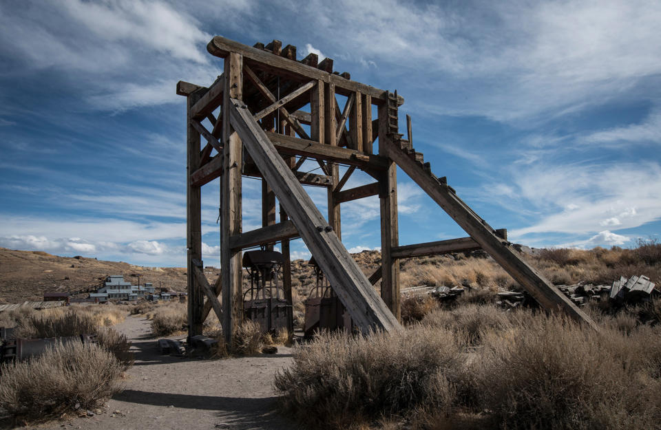 Abandoned real-life ghost town