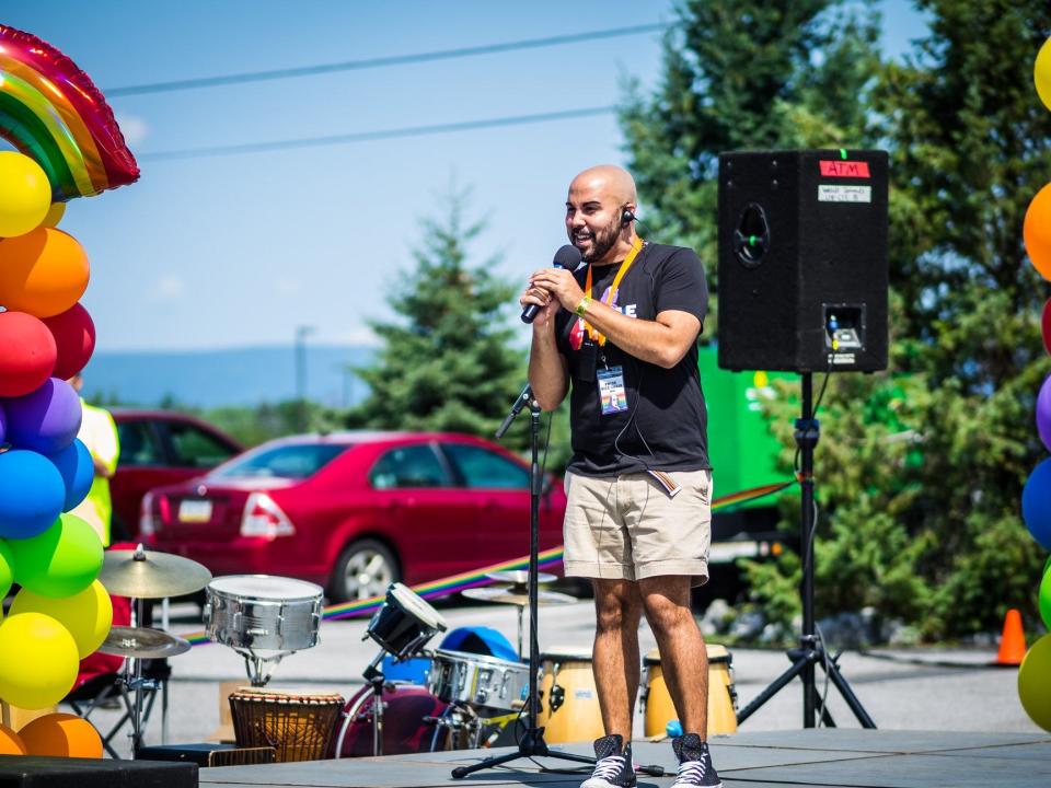 Phillip Whitley is pictured at Pride Franklin County 2019.