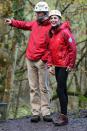 <p><em>November 20, 2015 —</em> On a visit to North Wales, the Duke and Duchess wore matching red jackets to go rock climbing at the Towers Residential Outdoor Education Centre.</p>