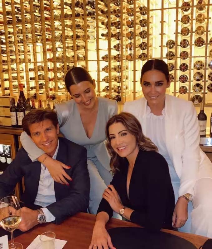 Alba Diaz con sus padres, Manuel Díaz, Vicky Martín Berrocal, y Virginia Troconis