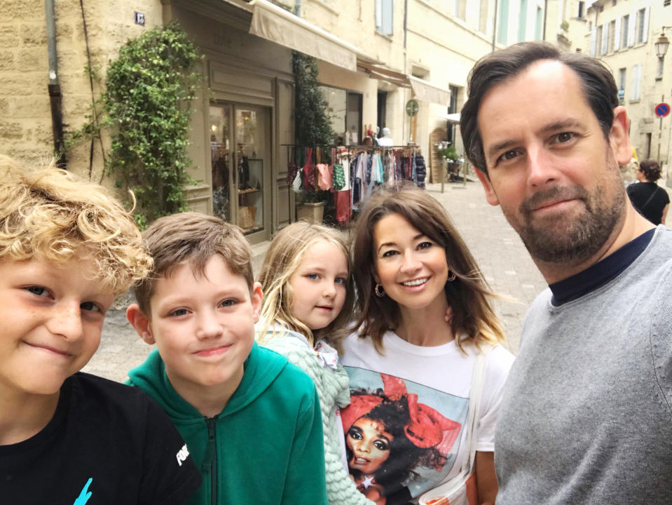 Ben and Ellie Moore with their children, Milo, Oscar and Ellie.  (Courtesy of Ben Moore)