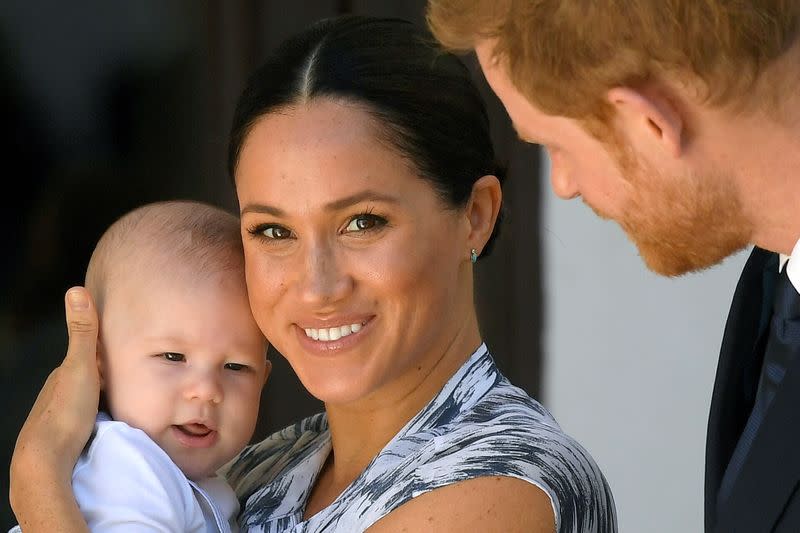 FILE PHOTO: Britain's Prince Harry and his wife, Duchess Meghan with their son Archie