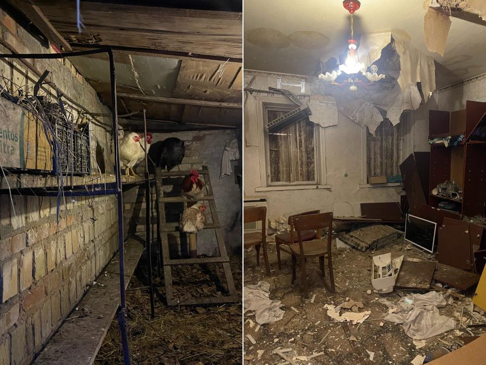 Some of the Ukrainians that Lam met were living in chicken coops or in corners of their homes that were still intact, she said.