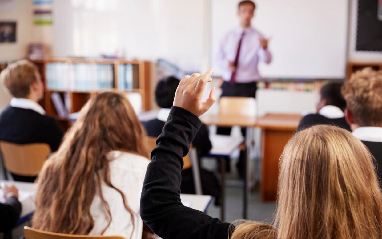 File image of pupils in a classroom