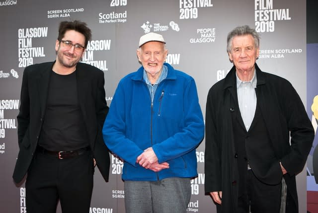 Robbie Fraser, Hamish MacInnes and Michael Palin 