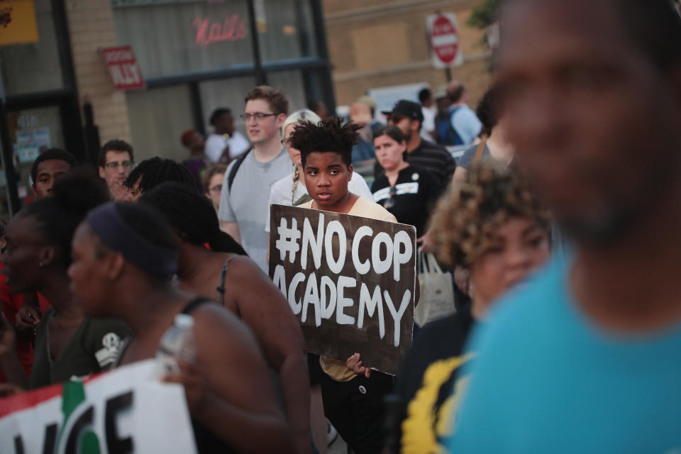 Chicago protests continue after police shooting of Harith Augustus