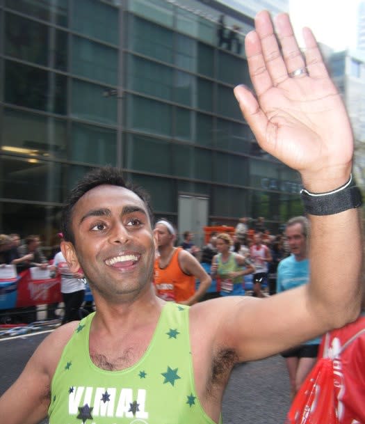 Vimal Raghwani, 40, from Wembley, north-west London, is running the Virgin Money London Marathon for Macmillan Cancer Support after a loved one was diagnosed with cancer during the pandemic (Vimal Raghwani/Macmillan/PA)