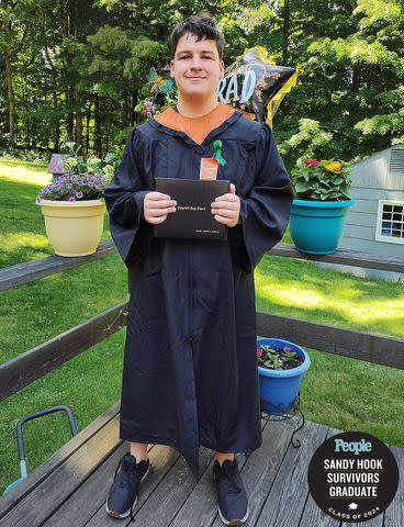 <p>Courtesy Bryce Maksel</p> Bryce Maksel after his Ridgefield, Connecticut, graduation in June
