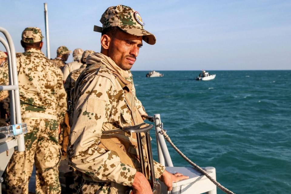 A Yemeni coastguard member loyal to the internationally-recognised government (AFP via Getty Images)