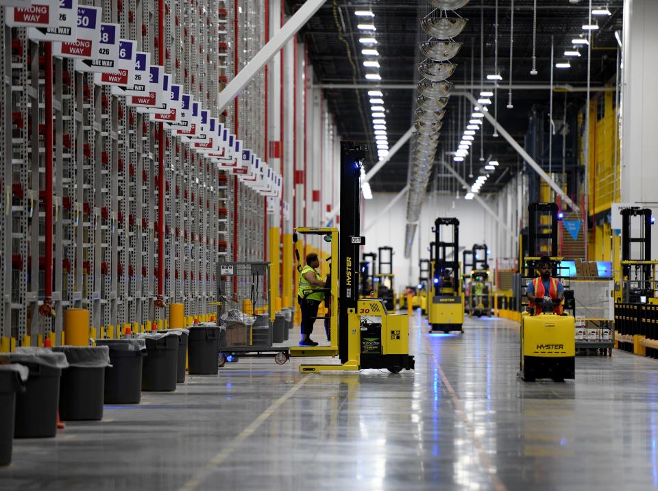 A tour of Amazon Canton Fulfillment Center, AKR1.  Wednesday, August 09, 2023.