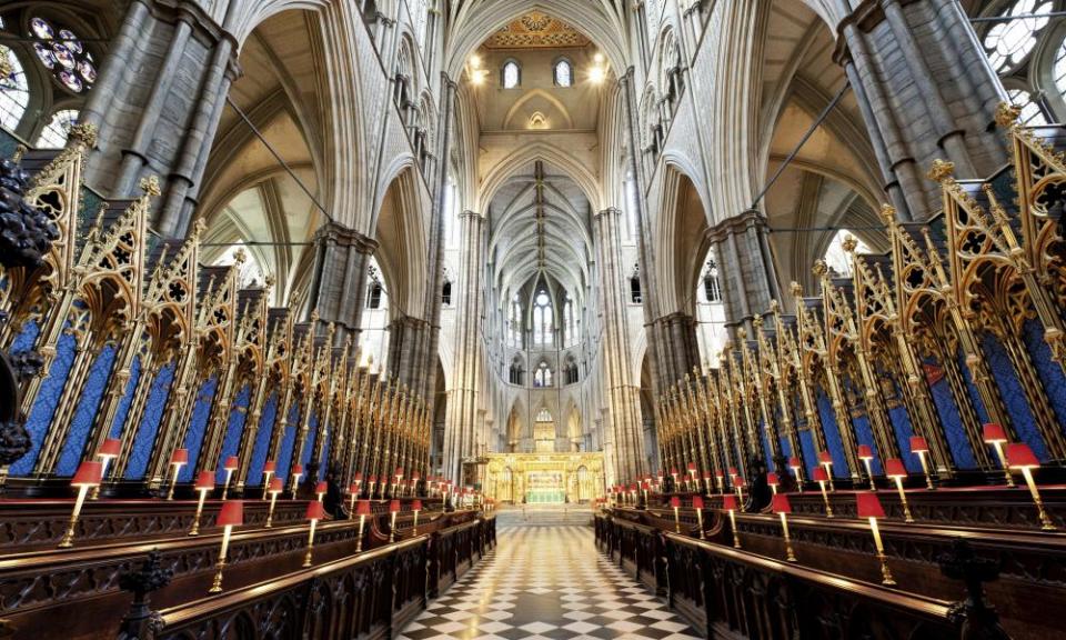 Interior of Westminster Abbey, London, UKF09W8F Interior of Westminster Abbey, London, UK