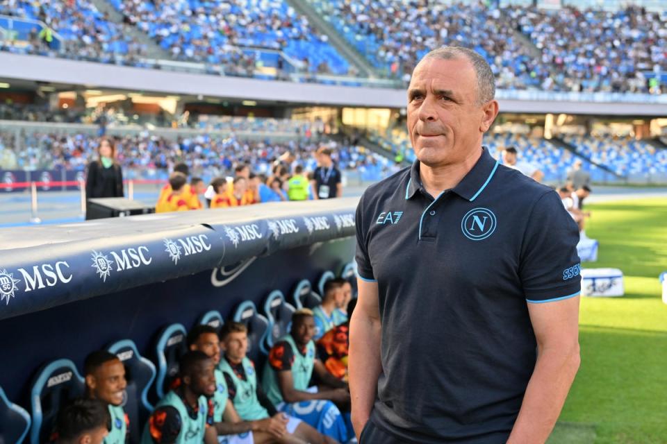 Francesco Calzona finished the season as Napoli’s interim boss (Getty Images)