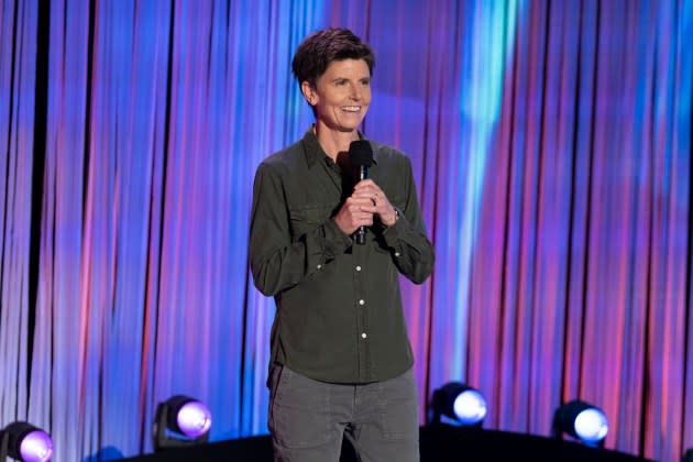 Tig Notaro at The Greek Theatre for Netflix Is A Joke Fest.  - Credit: Beth Dubber/Netflix 