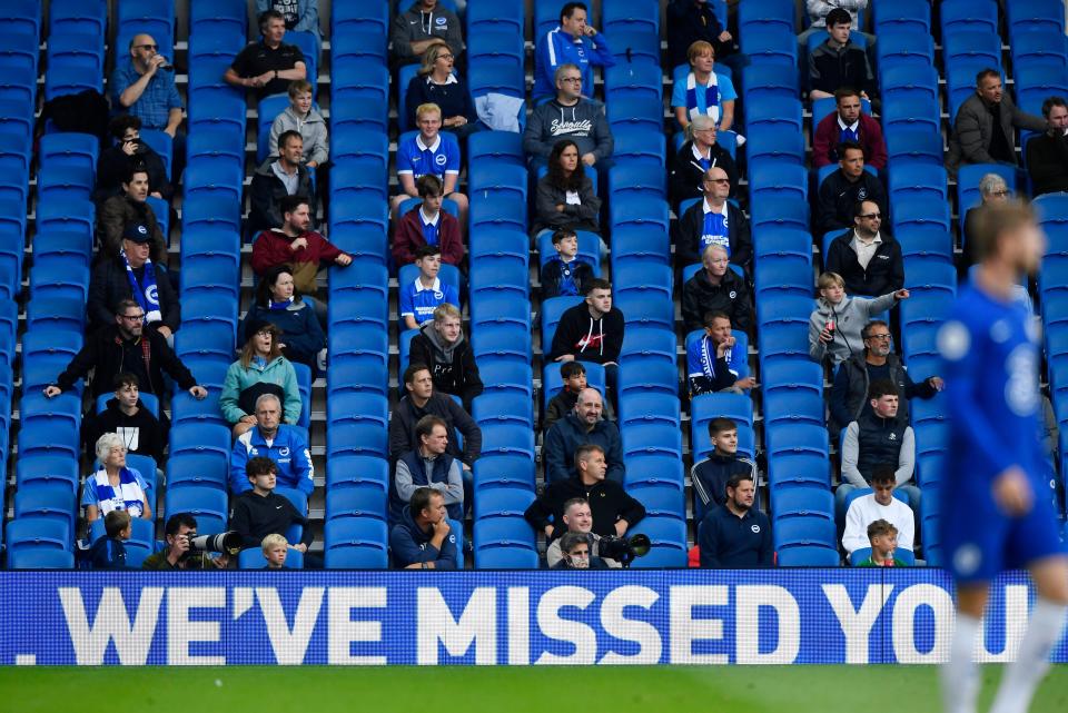 Football fans cannot return to games under socially-distanced measures despite theatres and cinemas remaining open (Reuters)