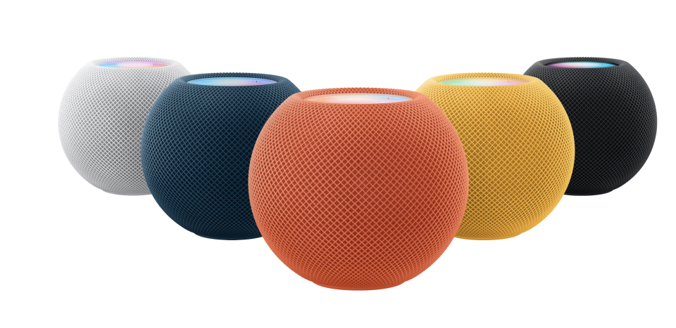 Der Apple HomePod Mini kommt jetzt in neuen Farben. (Bild: Apple)