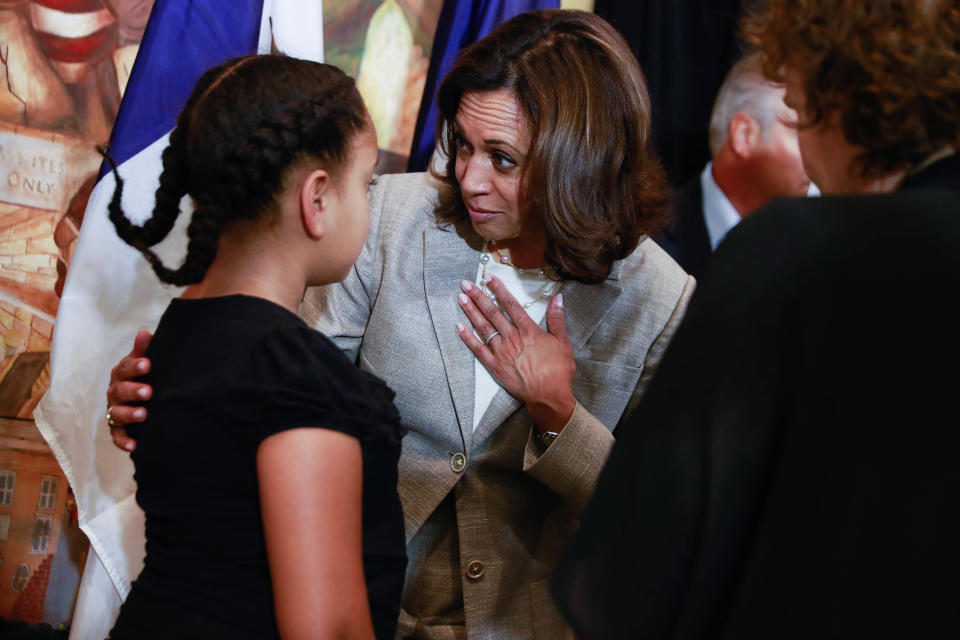 Kamala Harris campaigns for the Democratic nomination for the 2020 presidential election in Davenport, Iowa, USA - 16 July 2019