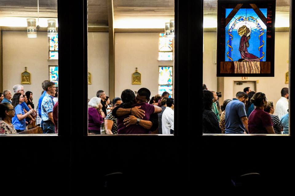 image of people at church