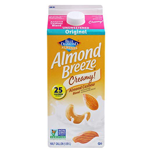 Blue Diamond Almond Breeze Unsweetened Original Almond Cashew Blend