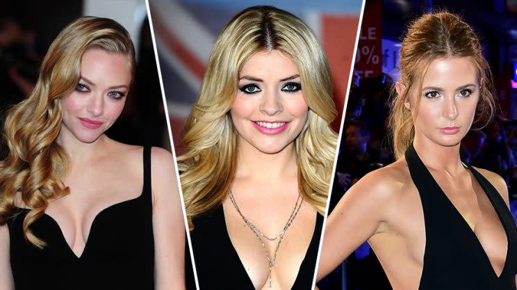 Amanda Seyfried, Holly Willoughby and Millie Mackintosh (Photo: AP/Composite)
