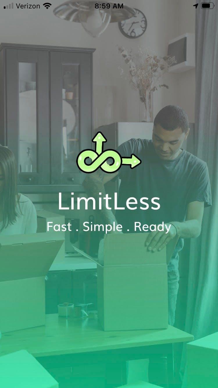 The Limitless app designed by TaMeka Bland.