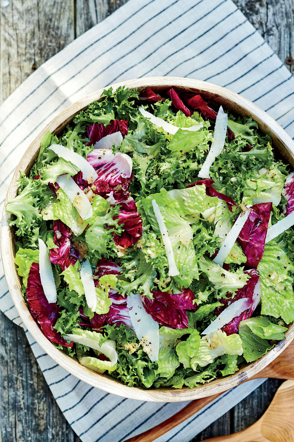 Bitter Greens Salad with Lemon and Pecorino