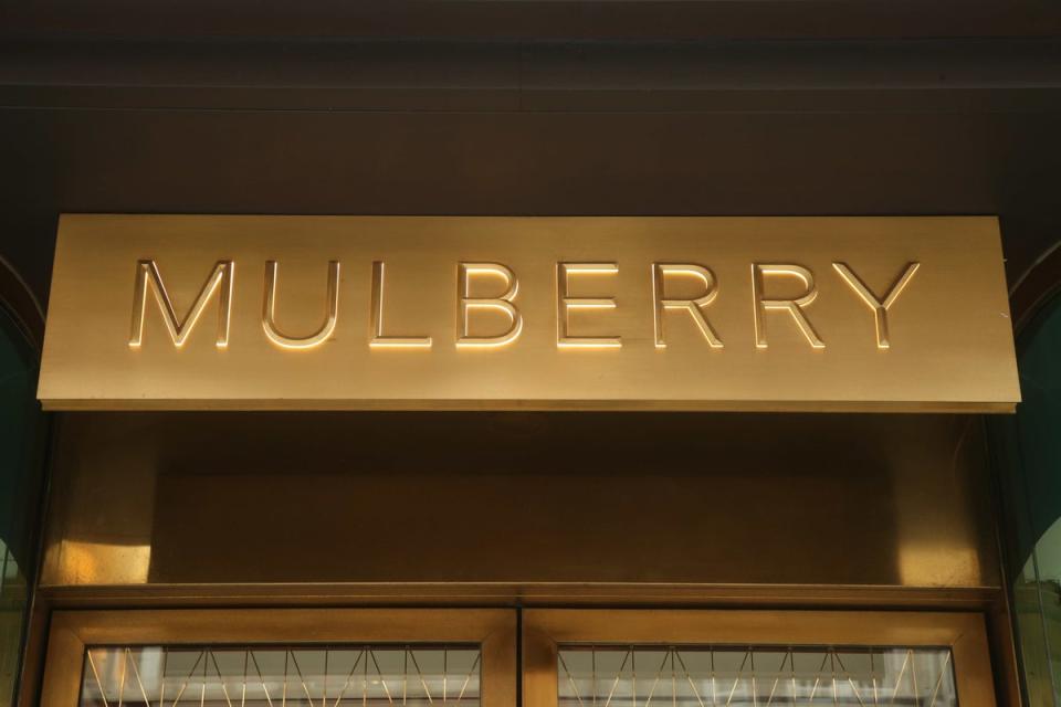 Undated file photo of the Mulberry store on New Bond Street, London. Frasers Group has made a bid to buy the luxury handbag maker (Yui Mok/PA) (PA Archive)