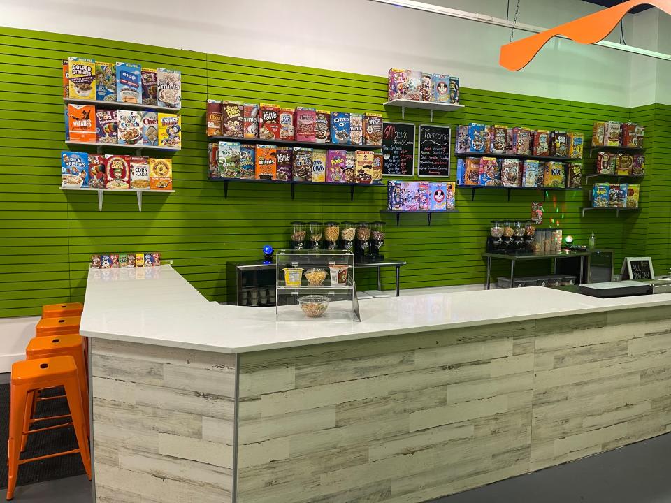 Guests can pick from over 100 cereal bases and even ones discontinued from stores.