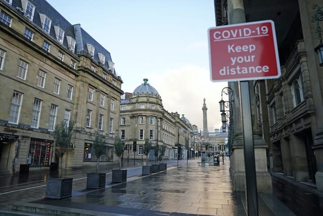 A deserted high street