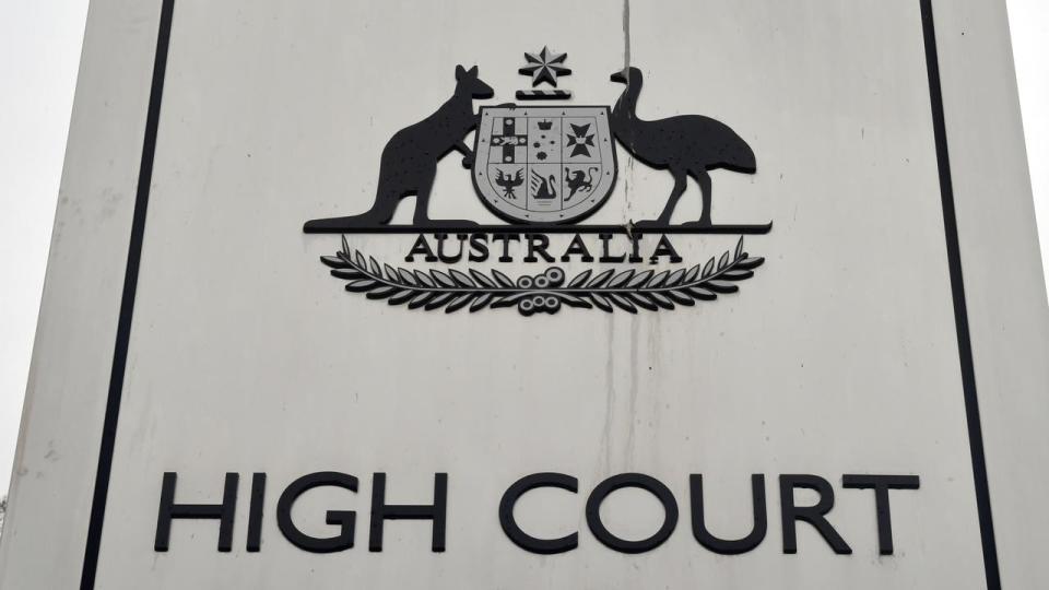 High Court signage (file image)