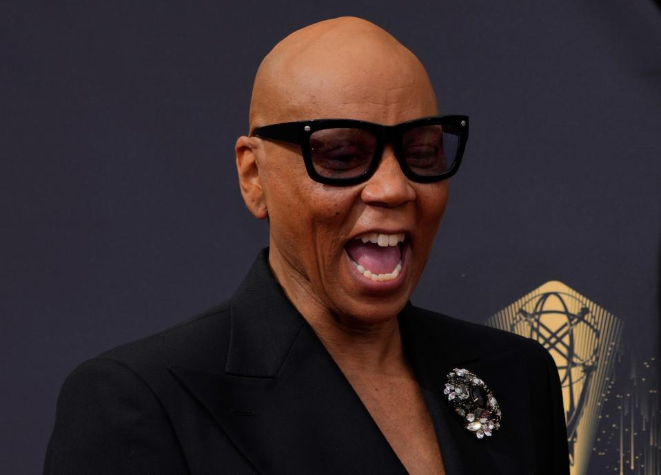 RuPaul, arriving at Sunday's 73rd Emmys, later took home a fourth consecutive prize for reality competition for "RuPaul's Drag Race." Last week, he won his sixth Emmy for reality competition host.