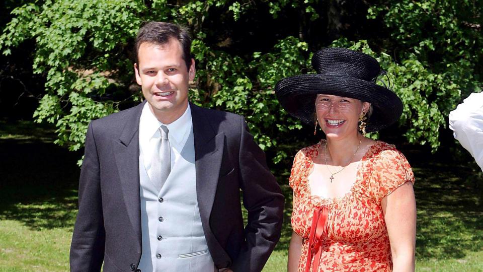 Prince Constantin standing with Princess Marie