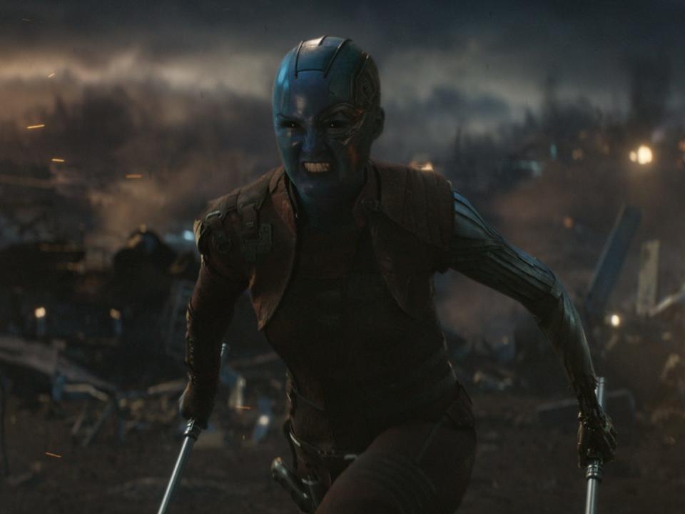 avengers endgame nebula fight scene