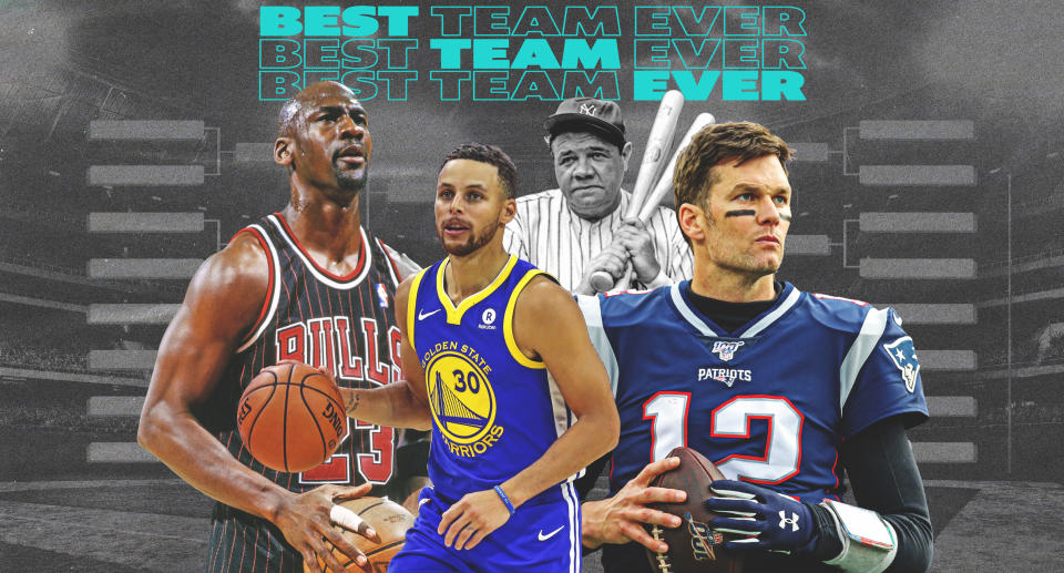 Which team had the best season ever sport-by-sport? We're about to find out. (Yahoo Sports illustration)