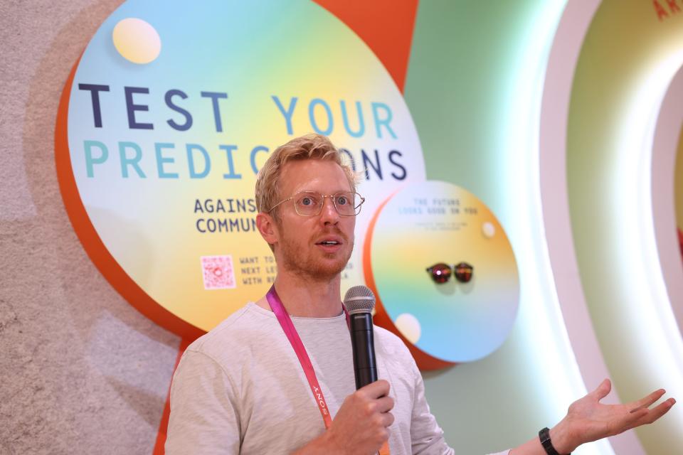 Reddit CEO Steve Huffman speaks at a conference