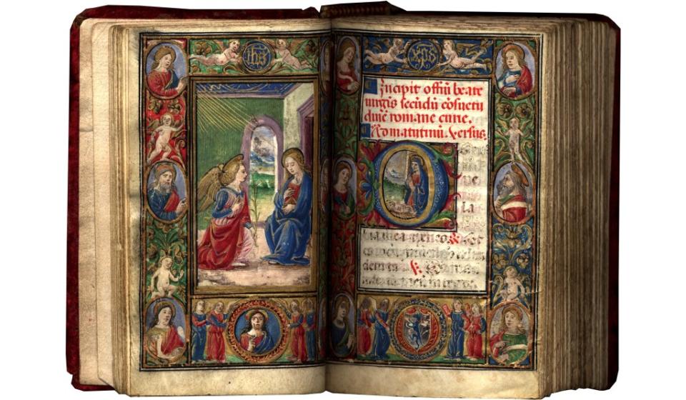 <i>The Calcagni Book of Hours</i>, 1508, by Attavante degli Attavanti. Illuminated manuscript on parchment.