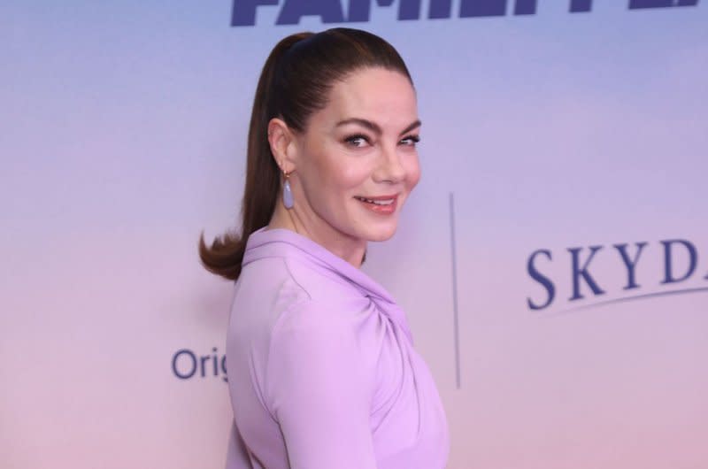 Michelle Monaghan attends the world premiere of "The Family Plan" at the Chelsea at The Cosmopolitan of Las Vegas on December 13. File Photo by James Atoa/UPI