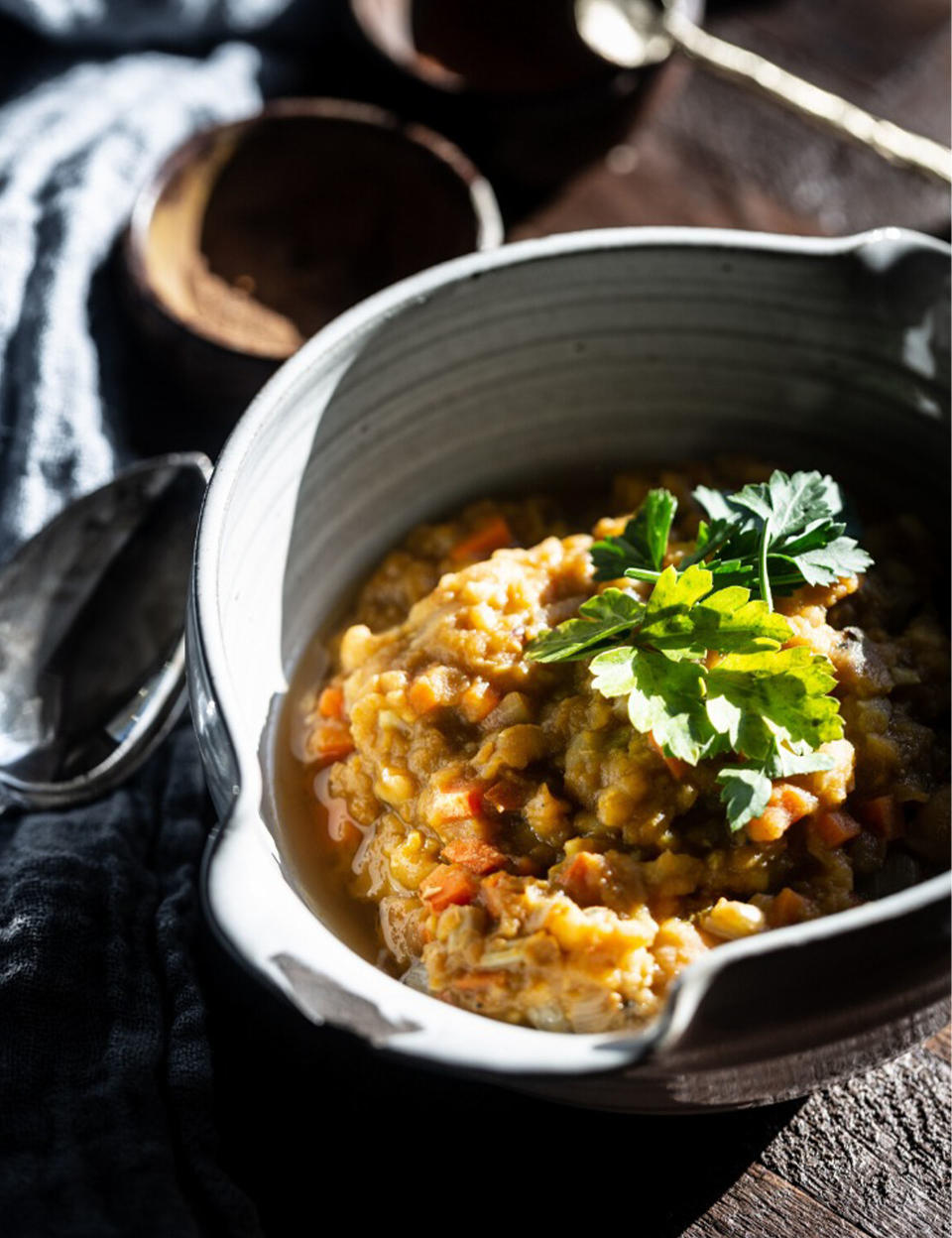 Soupe miso aux lentilles