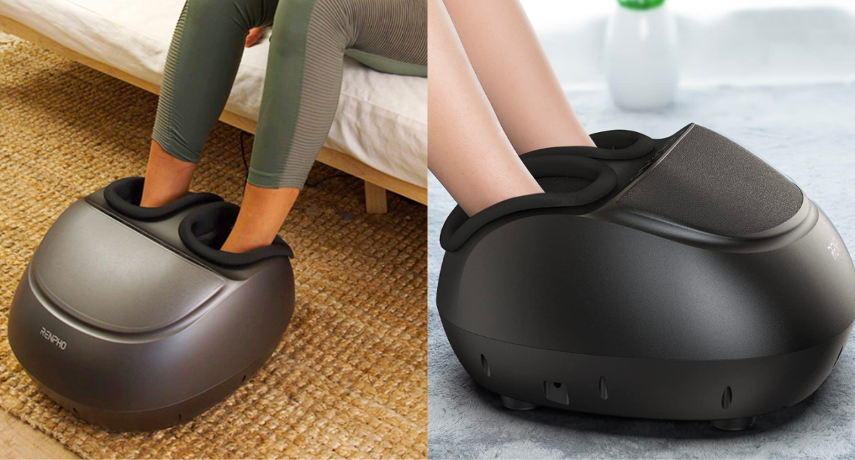 The RENPHO Foot Massager Machine with Heat and Remote is now 25% off. Images via Amazon.