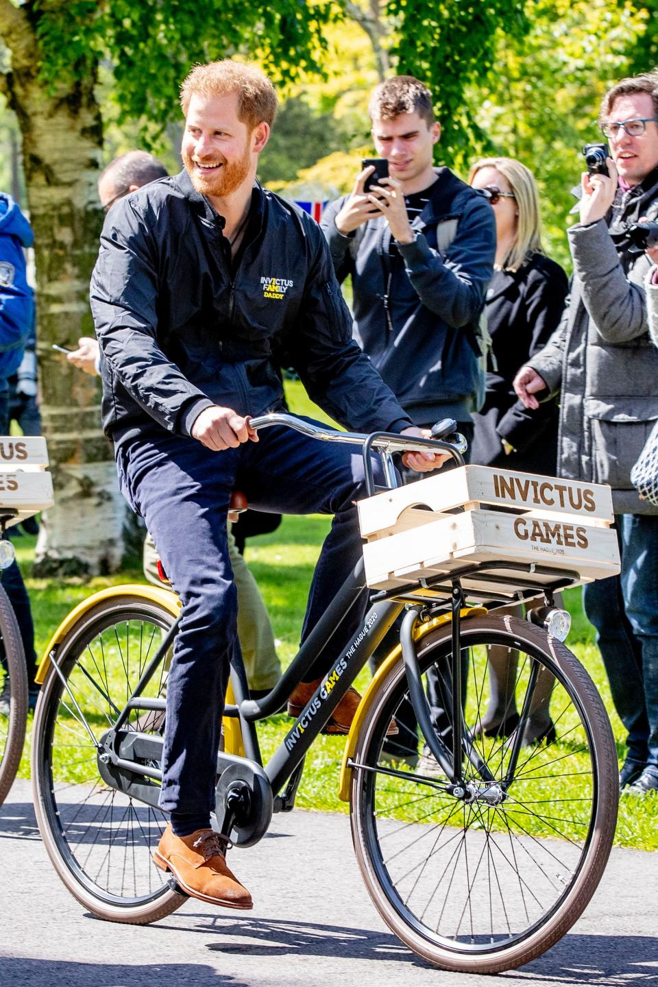 prince harry cycling