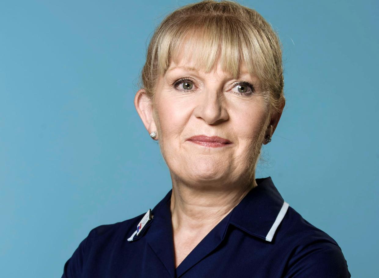 Cathy Shipton has played nurse Duffy for 33 years (Credit: BBC)