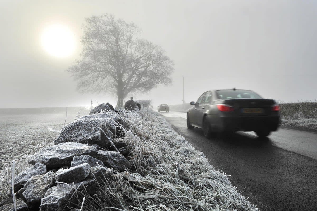 The UK is expected to be plunged into chilly temperatures this week, with weather warnings already issued for large parts of the country  (PA)