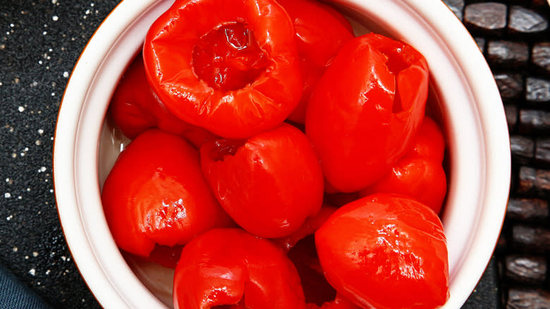 Peppadew peppers in a bowl