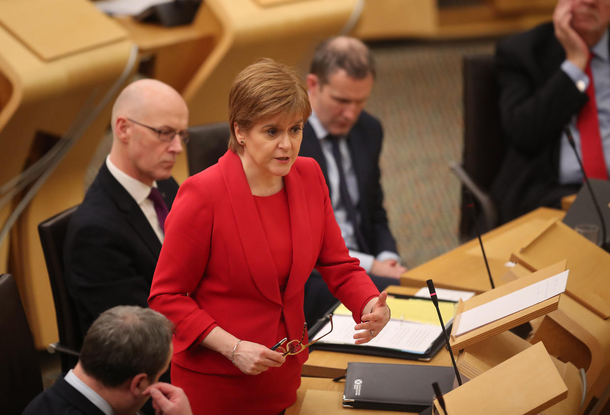 First Minister Nicola Sturgeon denies breaching the ministerial code (Jane Barlow/PA)