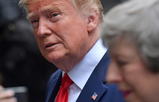 US President Donald Trump did not hesitate to weigh in once more on his threat to impose punitive tariffs on Mexican goods, despite being on a state visit to Britain