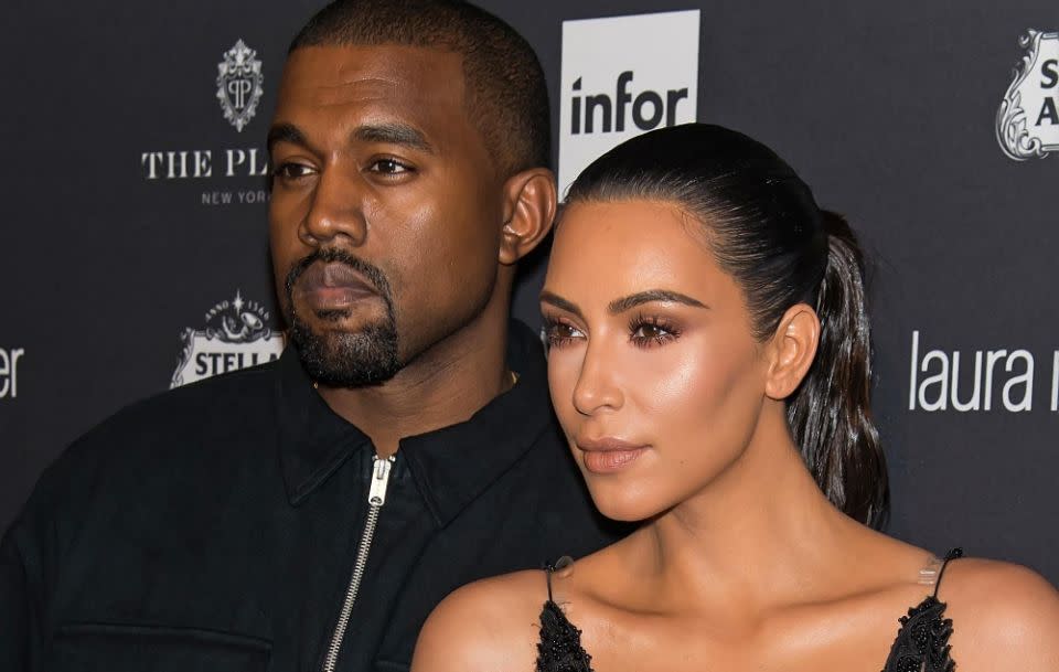 Kim and Kanye (here in September 2016) are expecting their third child via a surrogate. Source: Getty