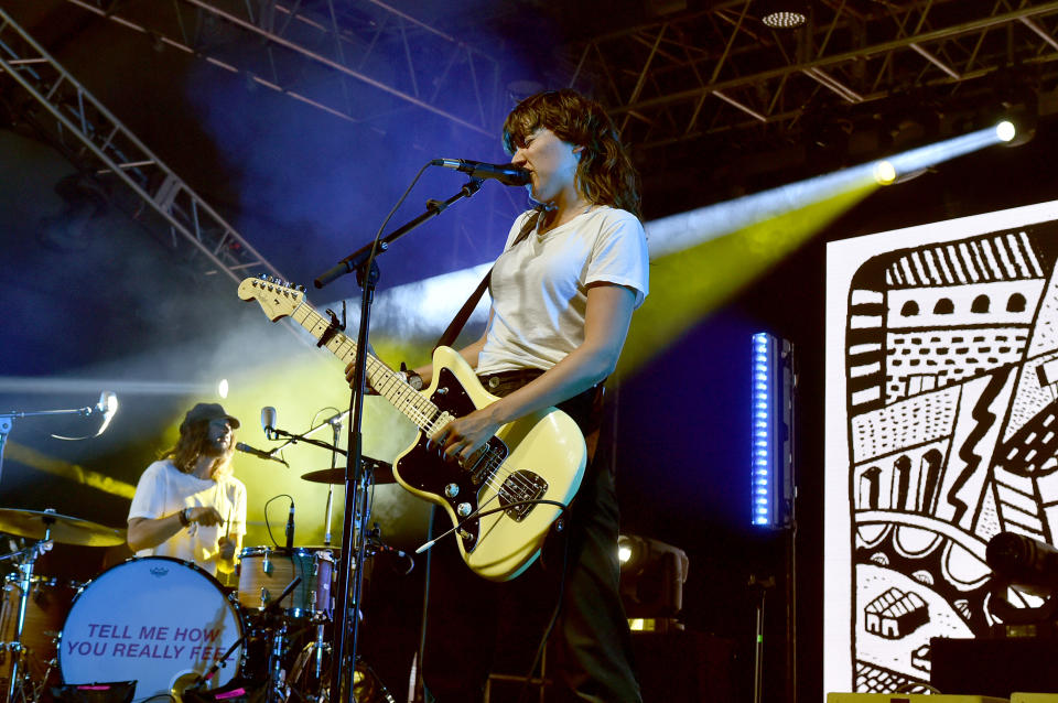 MANCHESTER, TENNESSEE - JUNE 14: Courtney Barnett performs onstage at That Tent during the 2019 Bonnaroo Arts And Music Festival on June 14, 2019 in Manchester, Tennessee. (Photo by FilmMagic/FilmMagic for Bonnaroo Arts And Music Festival )