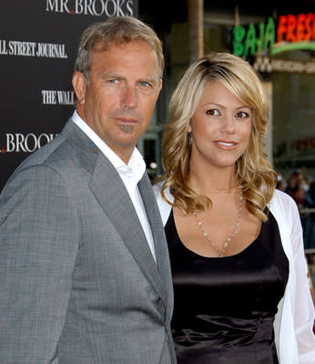 Kevin Costner and wife Christine Baumgartner at the Hollywood premiere of MGMs' Mr. Brooks