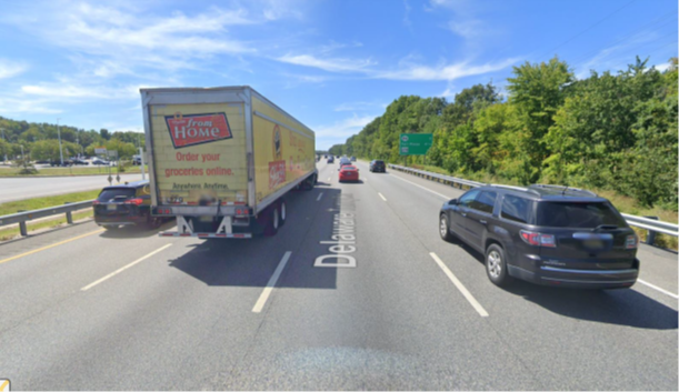 The southbound lanes of I-95 near the Delaware House Travel Plaza / Biden Welcome Center were the scene of a crash between a 2021 Hyundai Accent and a 2020 box truck on December 3, 2022.