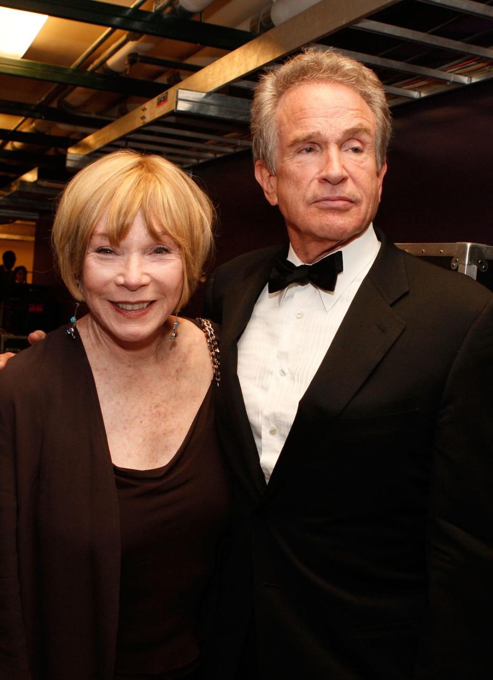 Warren Beatty and Shirley MacLaine