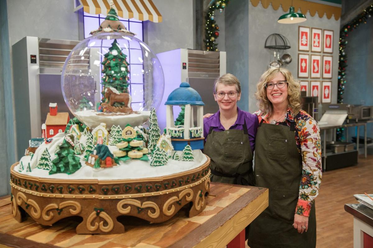 Asheville Baker Wins Food Network's Holiday Baking Championship with Gorgeous Gingerbread Scene